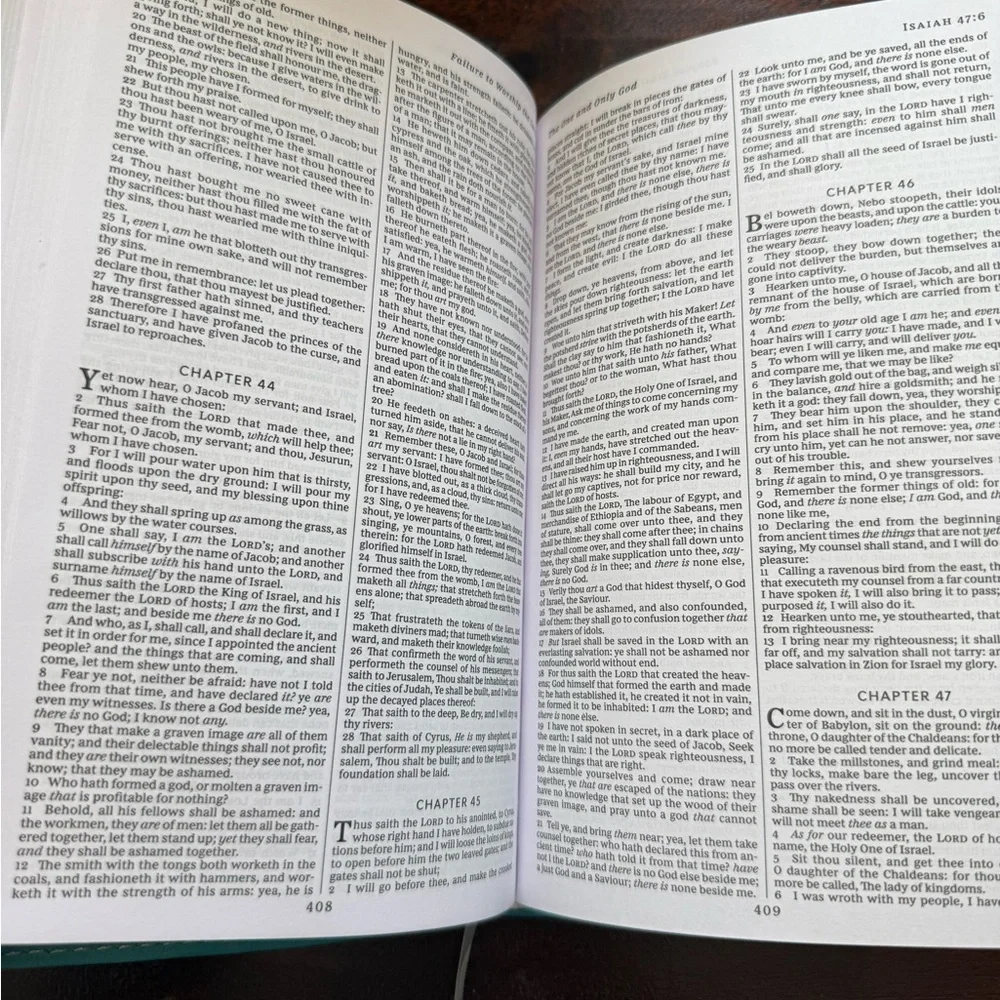 KJV Holy Bible Teal Leathersoft imitation leather New